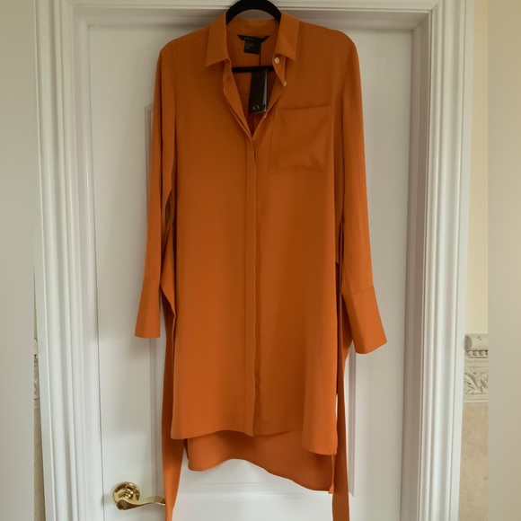 Armani Exchange button down shirt dress - Picture 1 of 5